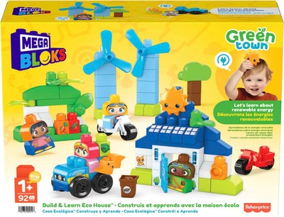 Mega Bloks - HCG36-9633 - Grüne Stadt - bauen & lernen - 92tlg. - ab 12 Monate