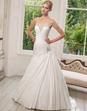 Ronald Joyce Size 16 (More Like 12-14) Donatella Wedding Dress Worn Once 64017