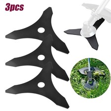 3pcs Brushcutter & Grass Strimmer Metal Blades 3 Tooth Brush Weed Cutter Blade
