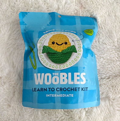 The Woobles Ernie the Corn Learn to Crochet Kit Intermediate