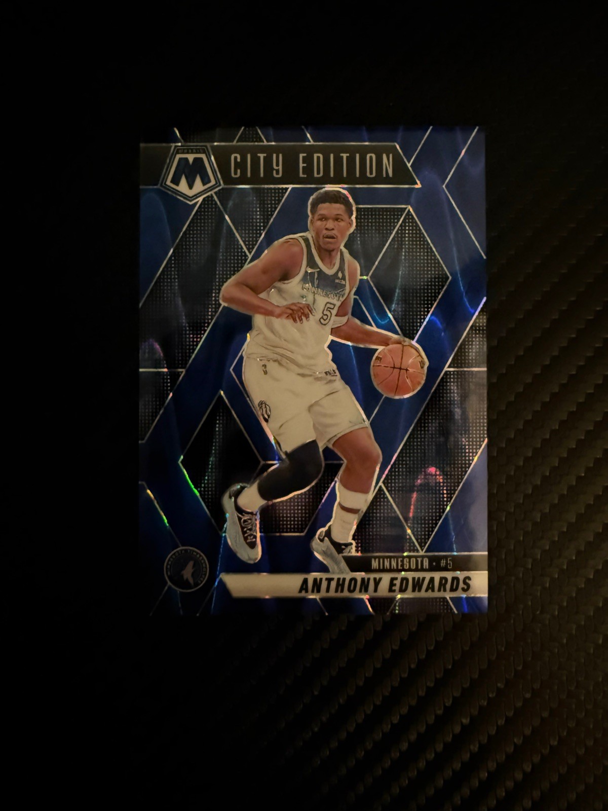 2024-25 Panini Mosaic - City Edition Anthony Edwards #279 Seismic Blue /149