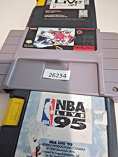 2 Sega Genesis/ 1  SNES games NBA LIVE 956 & 98 & nhl stanley cup     26234 bc14