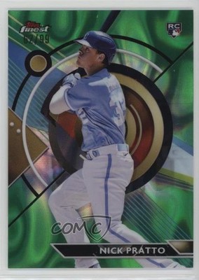 2023 Topps Finest Green Lava Refractor 62/99 Nick Pratto #4 Rookie RC 14zq