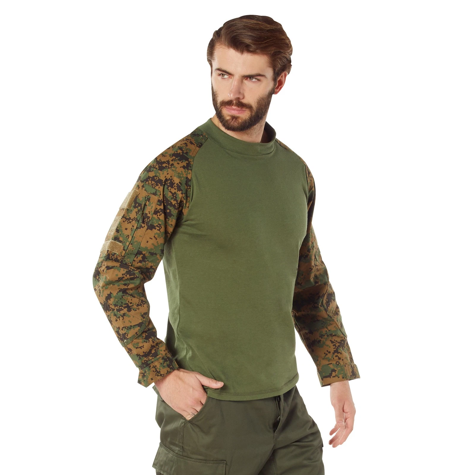 Woodland Digital Camo Shirts Airsoft Tactical Small45030-S