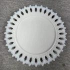 Kemple Milk Glass Sheaf of Wheat 7.25” Salad Plate Vintage