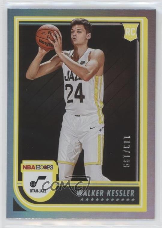 2022-23 Panini NBA Hoops Rookies Silver 113/199 Walker Kessler #252 k7n