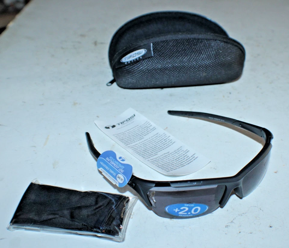 Gafas de sol de ciclismo Tifosi Optics para hombre + ¡2,0 lectores elegantes gafas estuche de viaje! Foto 3 de 4