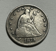 1875 TWENTY CENT PIECE FINE DETAIL
