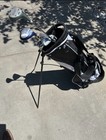 Top Flite XL 3-Club Stand Golf Bag Black/White Nylon Zip Stand Mechanism — photo 3