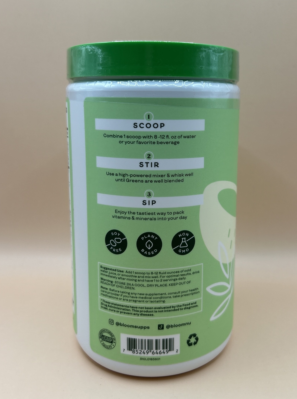 Bloom Nutrition Greens & Superfoods Powder 13.02 oz Coconut Exp.08/2024 Sealed eBay