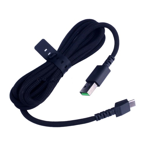 2m Nylon Micro USB Cable Line For Razer Basilisk Viper Ultimate Naga Deathadder - Picture 5 of 8