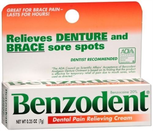 Paquete de 4 pomadas dentales benzodentas - 0,25 oz cada una - Imagen 2 de 2