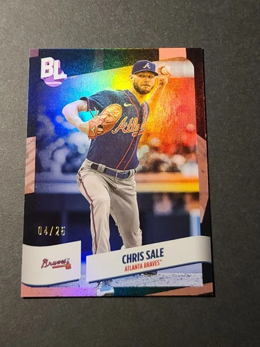 2024 TOPPS BIG LEAGUE CHRIS SALE BLACK FOIL /25 ATLANTA BRAVES - Picture 1 of 5