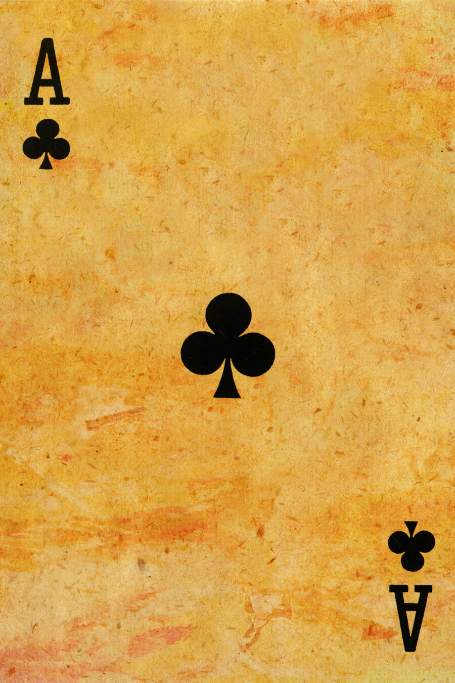 Playing Card Poster - Ace of Clubs #4 Canvas Art Poster 16
