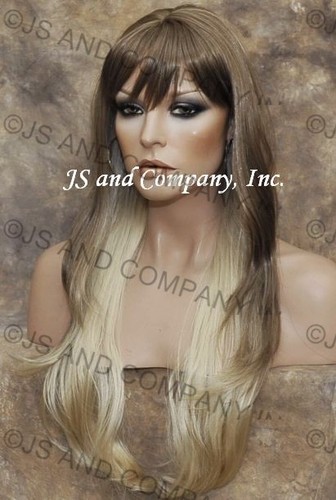 EXTRA LONG Straight Striking Light Blonde mix Full Wig WAMA 12-24B-613 - Picture 3 of 5