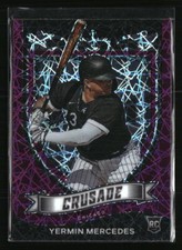 Yermin Mercedes RC 2021 Panini Crusade Purple Velocity #16  Baseball Card
