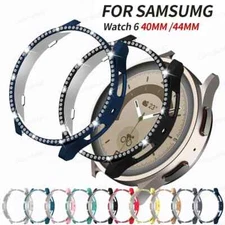 Bling Case for Samsung Galaxy Watch 6 5 4 40/44mm Classic 42/46mm bumper cover