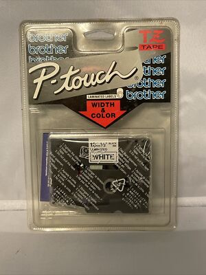 Brother P-Touch TZ-231 Laminated Tape Cartridge 1/2'' Black on White   (NEW)