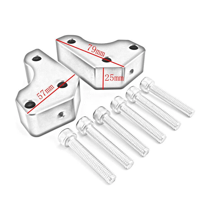 Elevadores de manillar de aluminio adaptadores de altura para Kawasaki Concours 1400 GTR1400 Foto 4 de 4