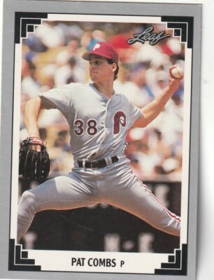 FREE SHIPPING-MINT-1991 Leaf Pat Combs #32 PHILLIES