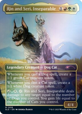 MTG Secret Lair Raining Cats and Dogs Limited Edition MTG Secret Lair Raining Cats and Dogs Limited Edition