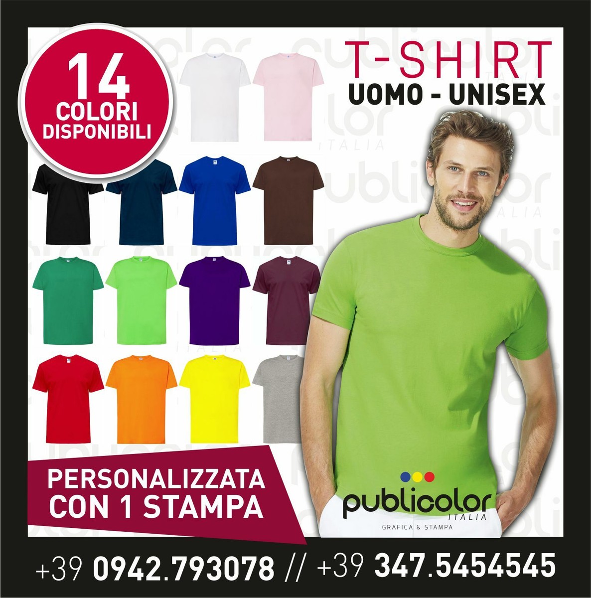 15 T SHIRT UOMO MAGLIETTA MAGLIETTE PERSONALIZZABILI