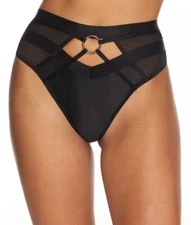 Pour Moi BLACK Obsessed High Waist Thong, US Large, UK 14