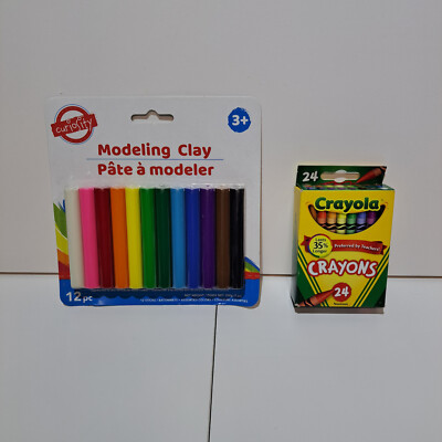 Curiosity Modeling Clay Plus 24 Crayola Creons New Entertainment For Kids Create