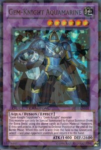 Gem-Knight Aquamarine - DT05-EN035 - Super Parallel Rare - Duel Terminal x3 - Ne