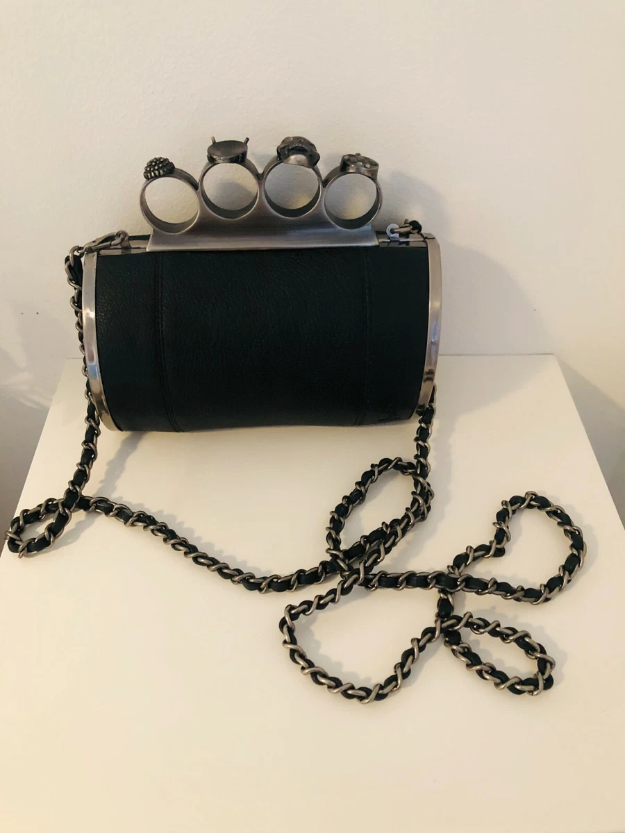 Skull knuckle duster clutch bag discount