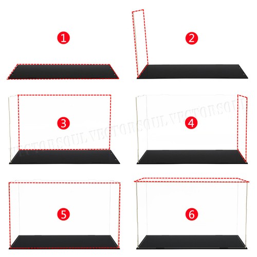 12" L Acrylic Display Case Dustproof Box Large Action Figures For 1/24 Diecast - Picture 4 of 12