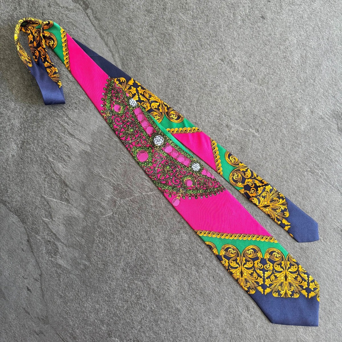 GIANNI VERSACE VERSUS silk tie Baroque from 1990s | eBay