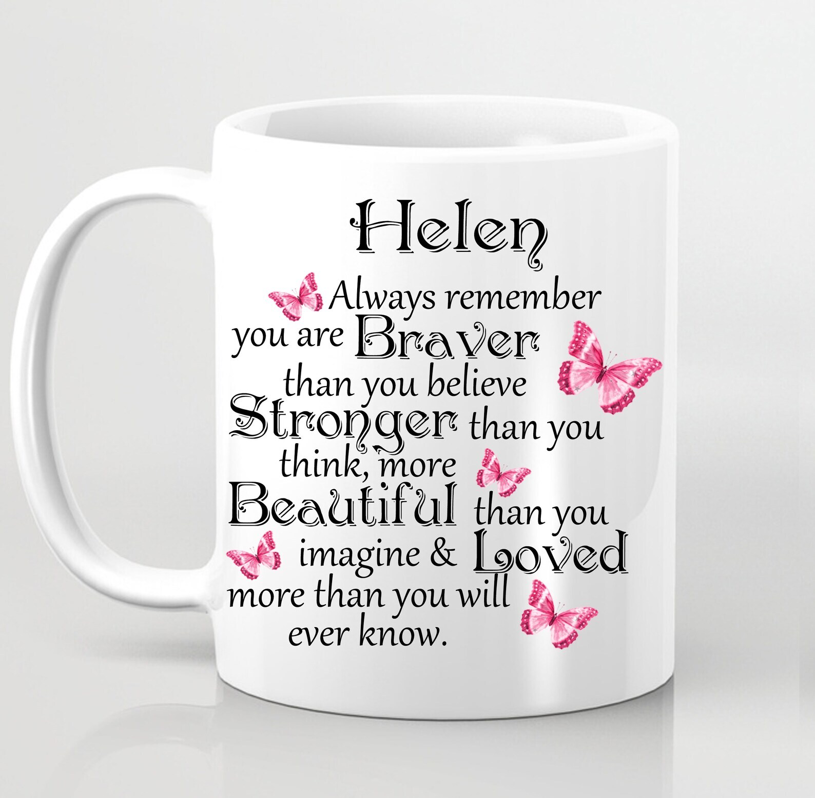 Personalized Braver Stronger Best Friend Funny Coffee Mug Gift
