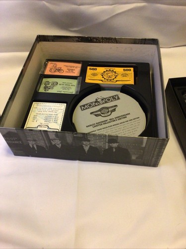 VINTAGE MONOPOLY GAME 1998 COMMEMORATING HARLEY DAVIDSON 95TH ANNIVERSARY UNUSED - Picture 8 of 12