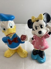 Minnie Mouse & Donald Duck Figurines Walt Disney Productions, Japan. Vintage