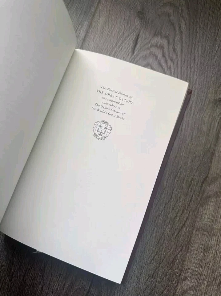 The Great Gatsby F Fitzgerald Special Edition 1982 Franklin Library Oxford Press - Image 4 of 4