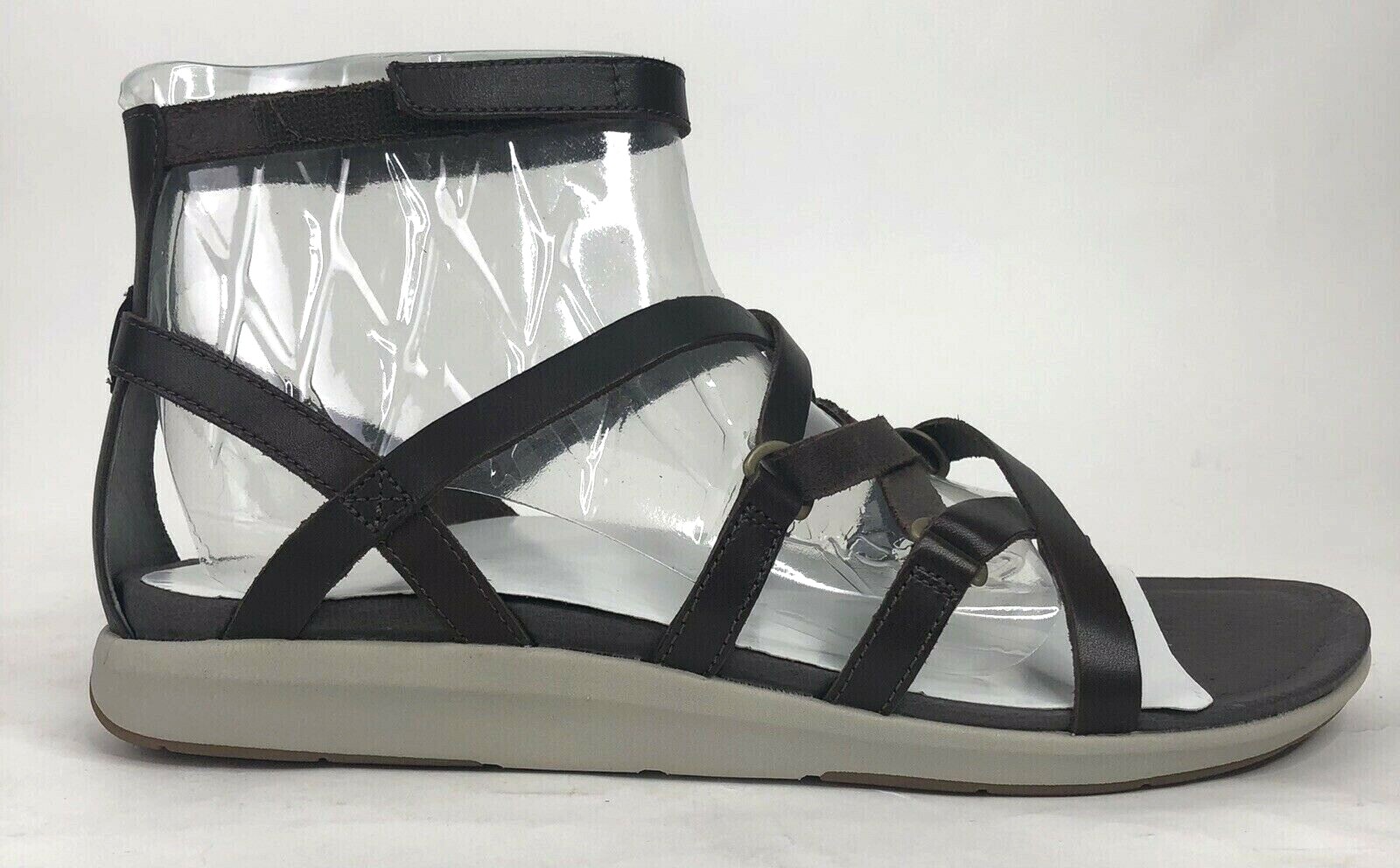 Merrell sandalo donna pelle marrone con cinturino taglia 11 Kalari Shaw nuovo con scatola 110€