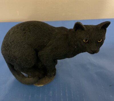 Stone Critters Black Alley Katze Figur SC-587 United Design ca. 3 1/4'' Höhe