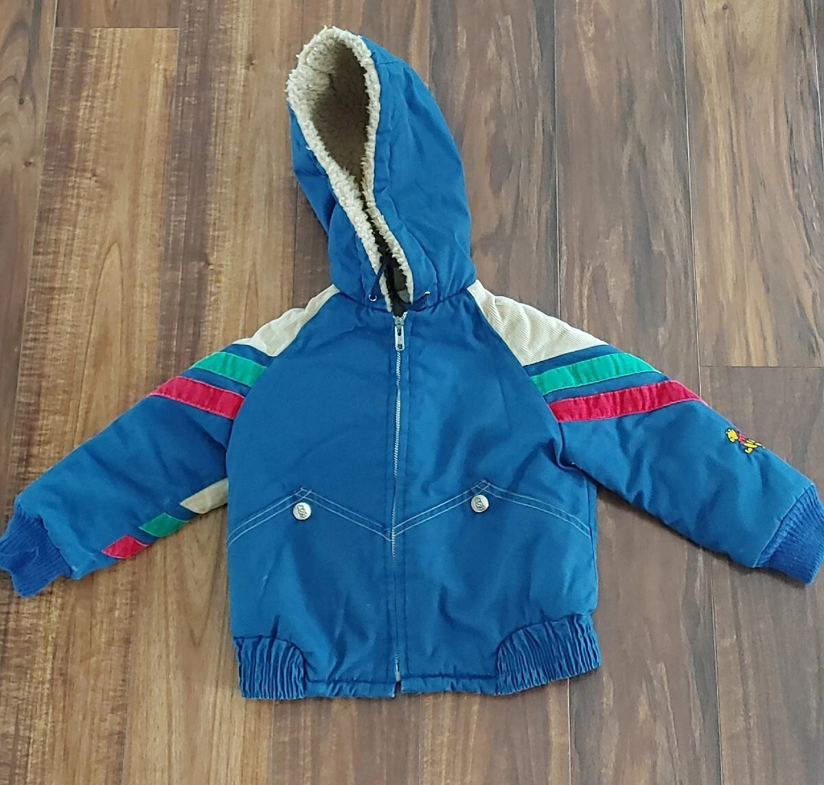 Winnie The Pooh Vintage 70s Walt Disney Kids 3T Jacket Union Made USA