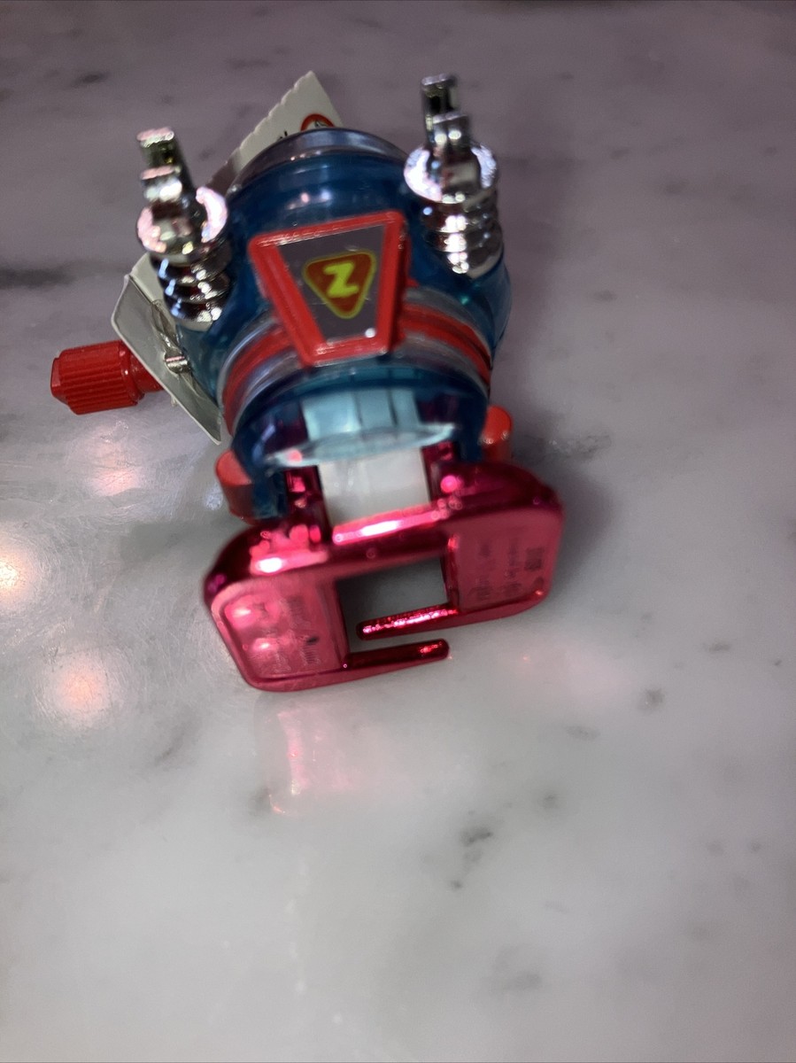 Licensed by Tomy Z WindUps Mini Robot Blue Silver Arms Red