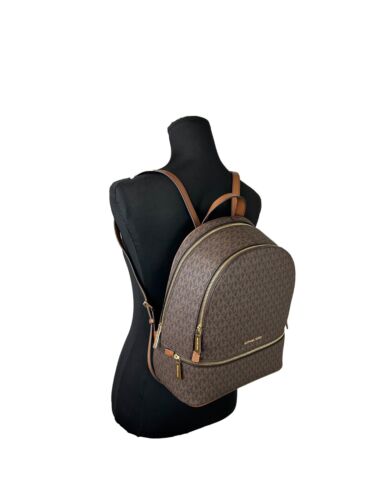 Michael Kors Rhea Medium PVC Backpack Bookbag - Picture 4 of 5