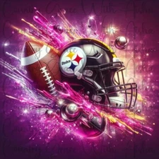 20oz Skinny Tumbler Sublimation Transfer Steelers Football Ready To Press