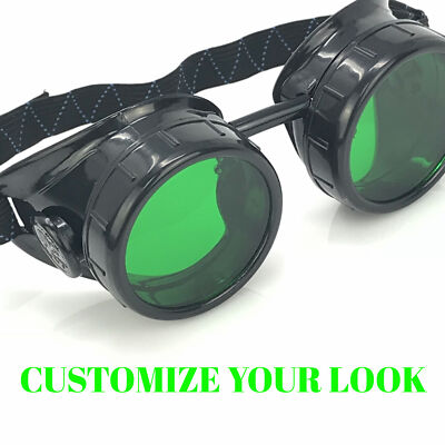 Steampunk costume goggles glasses goth punk mad scientist accessories mens