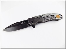 Cuchillo Plegable Táctico Exterior Emergencia Lavado a Piedra - Modelo ′FIRE DEPT.′