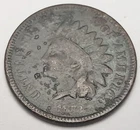 1873 P Indian Head Cent Penny  *F - FINE DETAILS*   **FREE SHIPPING**