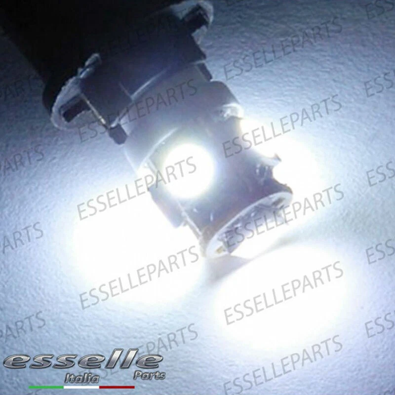 COPPIA LUCI DI POSIZIONE 5 LED MERCEDES CLASSE C W203 T10 W5W CANBUS NO ERRORE - Immagine 3 di 3