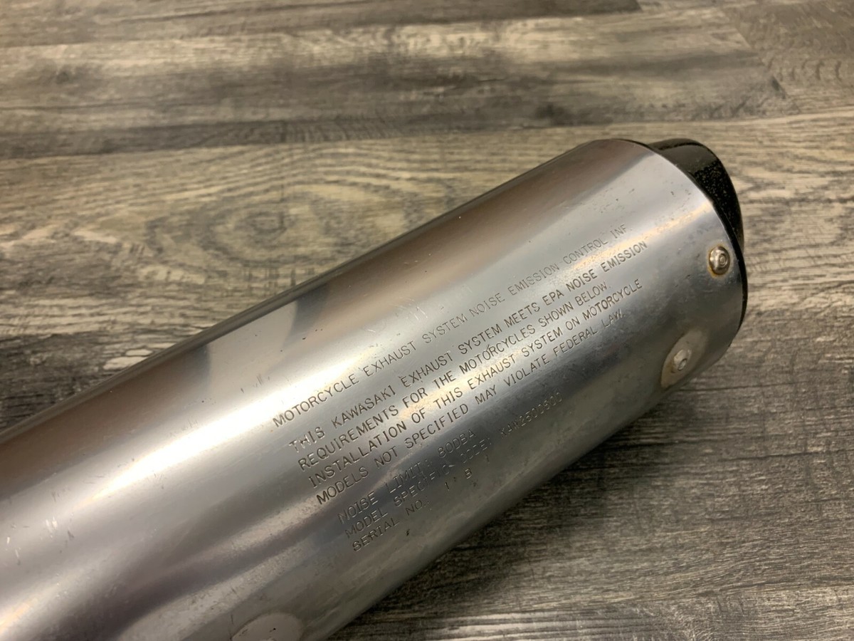 Kawasaki 1990-1993 ZX600 ZX6D Ninja OEM Left Muffler Exhaust