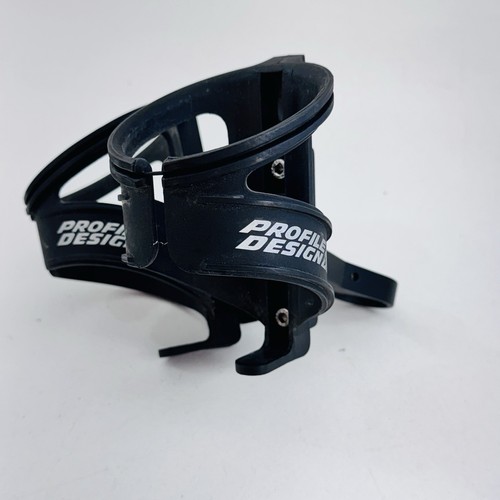 Vintage Profile Design Aqua Rack Dual Water Bottle Cage Black Seatpost Mount A32