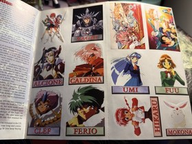 Magic Knight Rayearth Sega Saturn CIB - Stickers Reg Card Hikaru Disc Complete