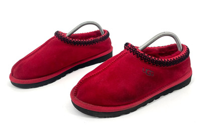 Ugg womens US 9 EU 41 Tasman Samba Red Sheepskin Slipper Shoe flats solid logo
